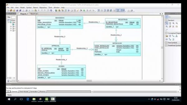 How to make Conceptual Data Model and Physical Data Model with PowerDesigner