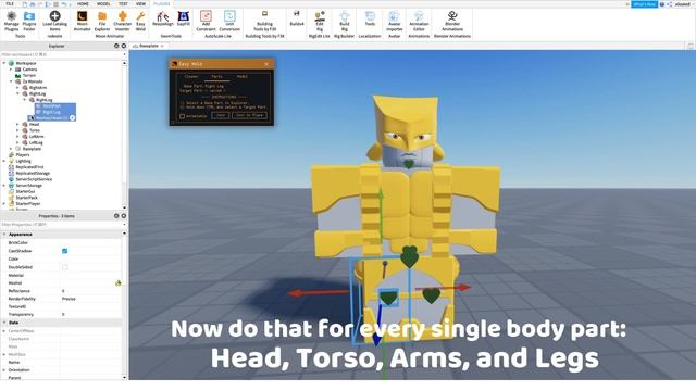 How to Animate/Rig Custom Characters (JOJO Stands) in Roblox Studios смотреть онлайн