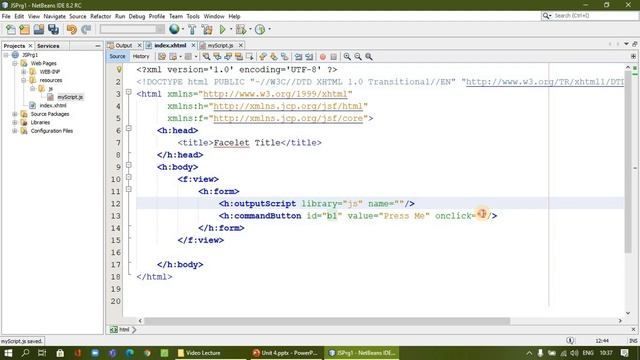 Unit 4-4.2: JavaScript JS in JSF-Demo смотреть онлайн