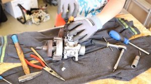 Disassembly of Stihl FS38 trimmer for spare parts second Триммер STIHL ФС38 на запчасти