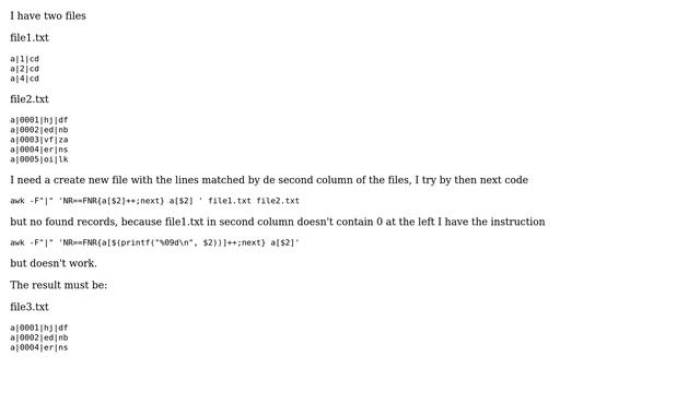 Compare two files and matched line send to new file смотреть онлайн