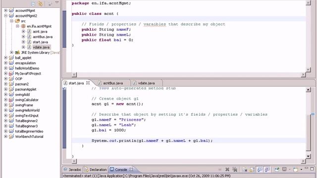 Java w/ Eclipse 20 - Bank Program Part 6 смотреть онлайн