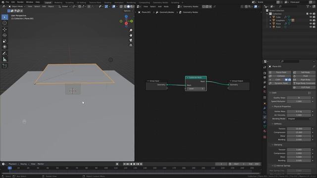 How to create Cloth Simulations Faster | Geometry Nodes | Blender смотреть онлайн
