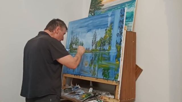 Чеченская живопись 1-этап, мечеть имени, Пророка Мухаммада (ﷺ) в Шалях! смотреть онлайн