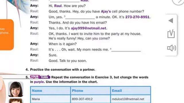 ACTIVITY 3 Listen and complete the conversation Page 18 смотреть онлайн
