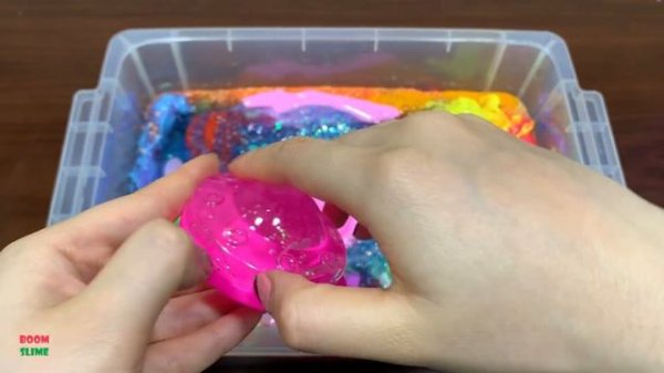 Mixing Stress Balls Into Store Bought Slime || Relaxing Slime Video || Boom Slime