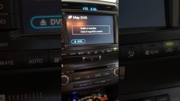 A program cannot be read please consult your dealer