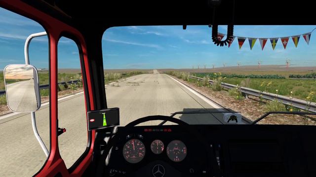 ETS 2, по автобанам Казахстана на стареньком MERCEDES NG. смотреть онлайн