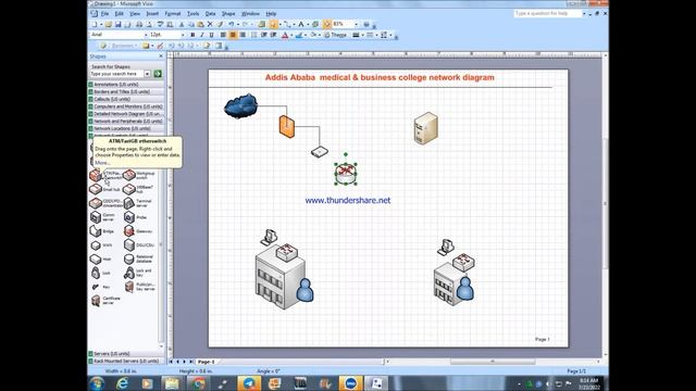 how to draw the network diagram on ms-office visio 2007 смотреть онлайн