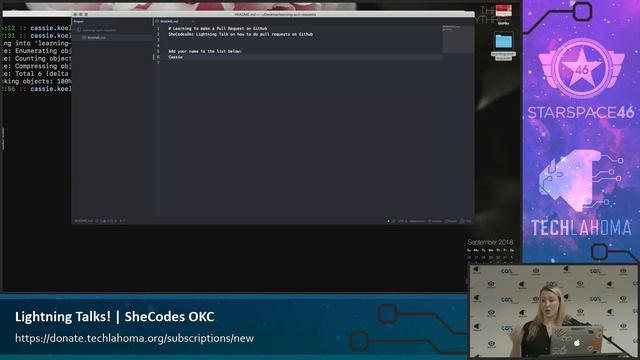 Learning Pull Requests in GitHub - Cassie Koelsch: She Codes OKC смотреть онлайн