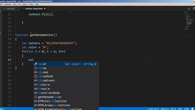 How To Draw Random Shapes Using JavaScript (Triangle, Square, Circle) [With Source Code] смотреть онлайн
