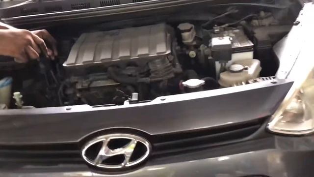 Hyundai i10 change oil and oil filter смотреть онлайн