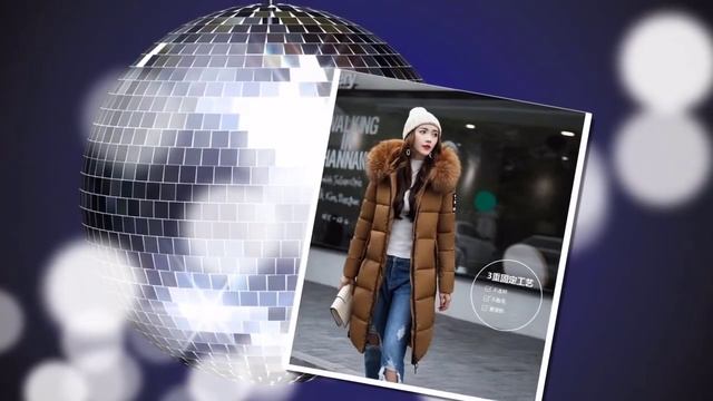 С капюшоном меховой воротник зимнее пуховое пальто куртка Длинные теплые смотреть онлайн