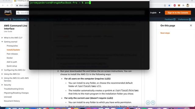 Install the AWS CLI tools on macOS - the EASY way смотреть онлайн