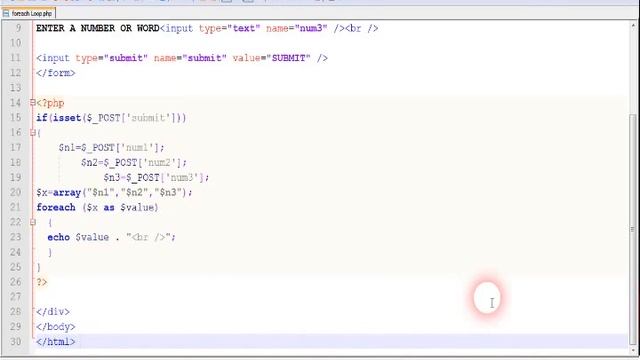 Php Tutorials - foreach loop in php - PHP foreach loop example смотреть онлайн