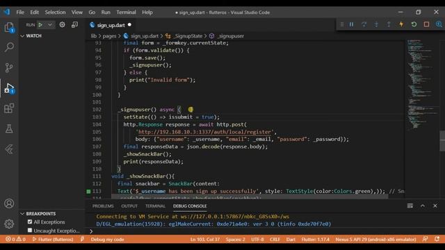 Show Loading Spinner in Flutter | Loading Spinner with Sign Up User in Flutter with Auth API смотреть онлайн