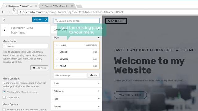 How to Create a Menu in Wordpress смотреть онлайн