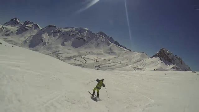 Dolomiti freeride march 2014. Pordoi + Joel (GoPro 3) смотреть онлайн