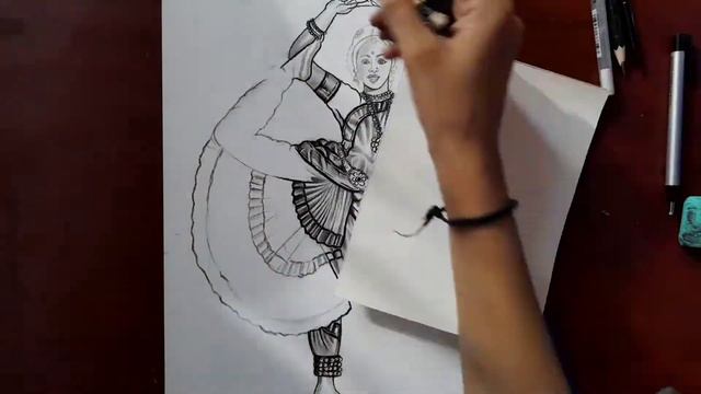Traditional Dance Sketch(Time Lapse) смотреть онлайн