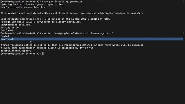 This system is not registered with an entitlement server. You can use subscription-manager to regis смотреть онлайн