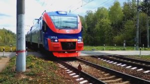 ЭП2Д 0086 Рэкс проезжает станцию 50 км