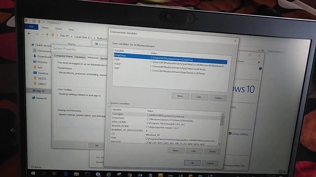 Python Environment Variable Setup Win10 смотреть онлайн