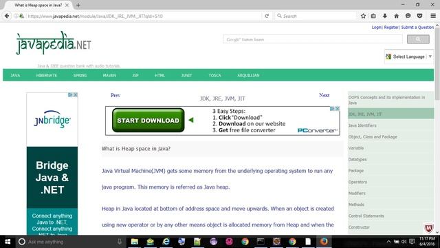 What is Heap space in Java?
- javapedia.net смотреть онлайн