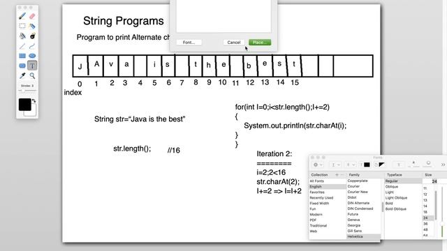 2.String programs in java - Program to print alternate characters of string смотреть онлайн