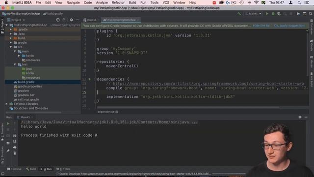 Como criar a sua primeira aplicaçao Kotlin com Spring смотреть онлайн