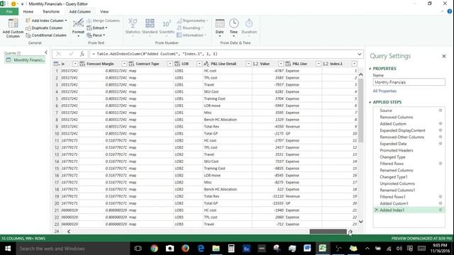 Introduction to Excel Power Query 1 (d), Add Column ribbon смотреть онлайн