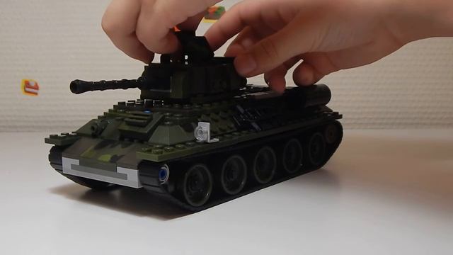 Обзор на самоделку из конструктора Т-34 обр. 1943 г. смотреть онлайн