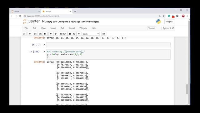 Numpy - Indexing and Slicing [Implementation] {بايثون بالعربى} смотреть онлайн
