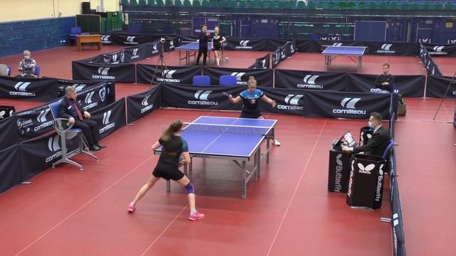 Иванова Е. (1028) - Шевцова А. (1118) Личный Чемпионат Санкт-Петербурга по настольному теннису смотреть онлайн