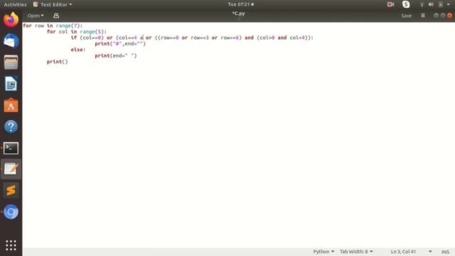Printing B Hash '#' shape in Python - Pattern of Python Programming смотреть онлайн