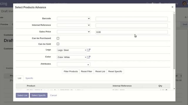 Advance Product Search and Selection in Invoice Odoo смотреть онлайн