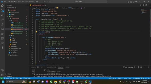 ReactJS Listening to Events & Working with Event Handlers смотреть онлайн