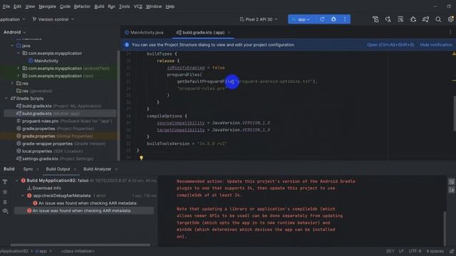 Android version error | update this project's version of the android plugin | Compile SDK смотреть онлайн