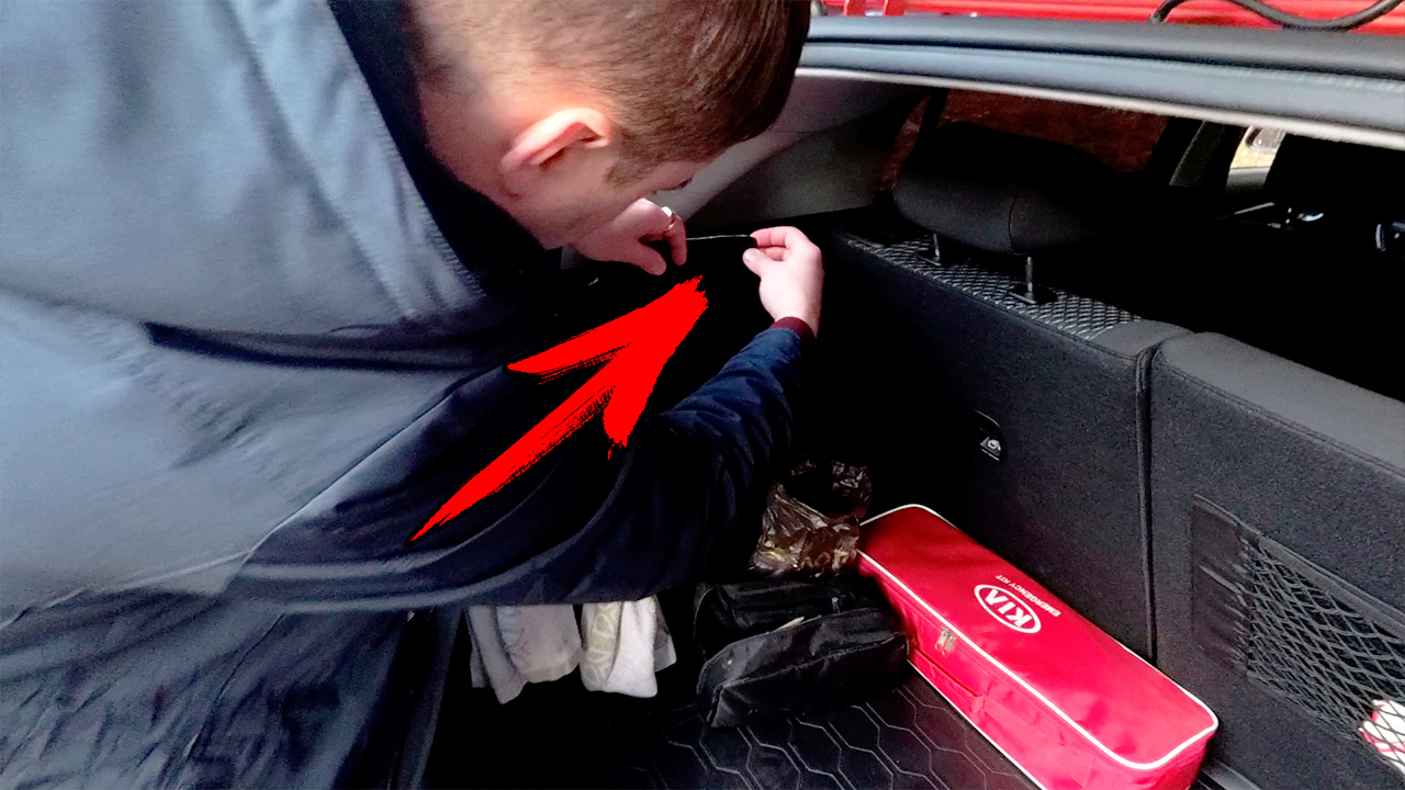 КИА РИО X-Line устраняем шум задней полки смотреть онлайн