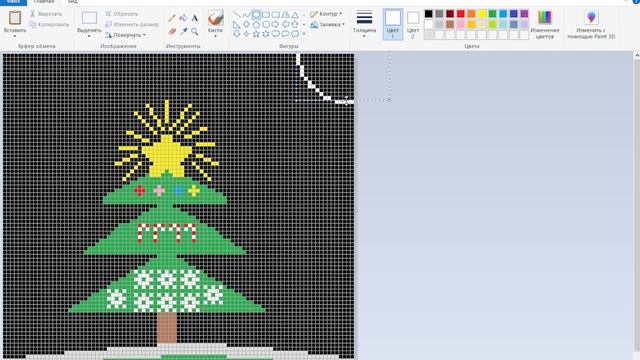 Рисование в пикселях! 6 часть! Какой новый год? Сейчас же осень!!!!!!!!!! смотреть онлайн