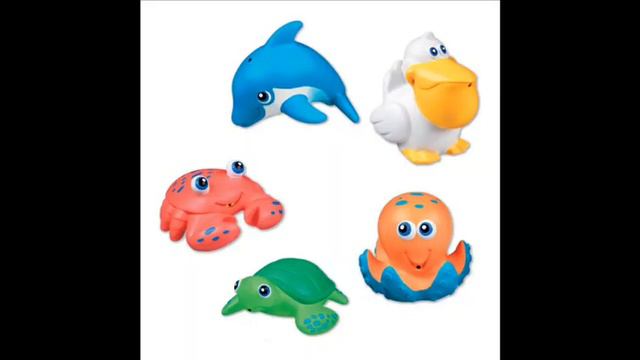 Munchkin Five Sea Squirts; Kids Bath Toys, Bath Toys for Babies смотреть онлайн