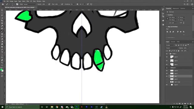 DRAWING MY OWN SEA OF THIEVES SKULL | Speedart смотреть онлайн