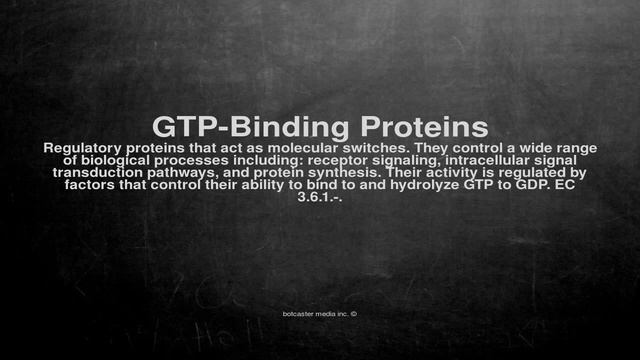 Medical vocabulary: What does GTP-Binding Proteins mean смотреть онлайн