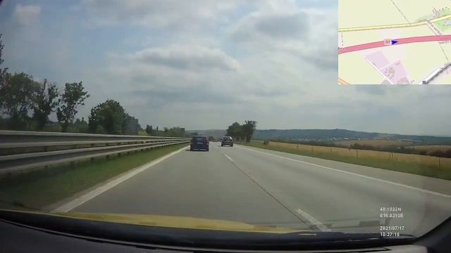 Czech Republic. Motorway D1, Brno-center — Vyškov-east, 2021, 4x смотреть онлайн