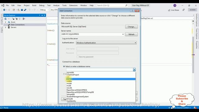 User Registration Form ASP NET Core MVC Without Entity Framework VS2019 смотреть онлайн