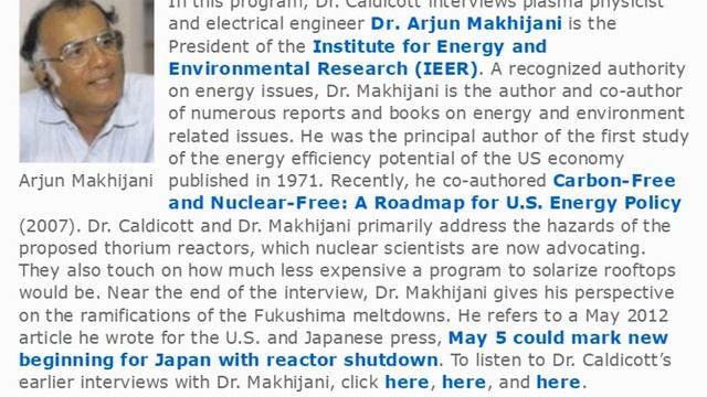 Plasma Physicist Dr. Makhijani Explains Thorium & Fukushima with Helen Caldicott смотреть онлайн