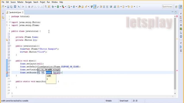 Video #43 - Java Swing Tutorial - How To Set The Forecolor Of JButon смотреть онлайн