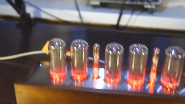 Big NIXIE CLOCK on IN-18 TUBES musical, LED RGB light, Arduino, USB смотреть онлайн