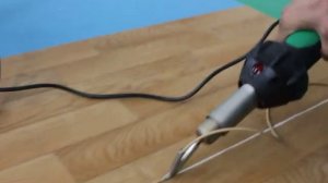 Сварка спортивного линолеума.