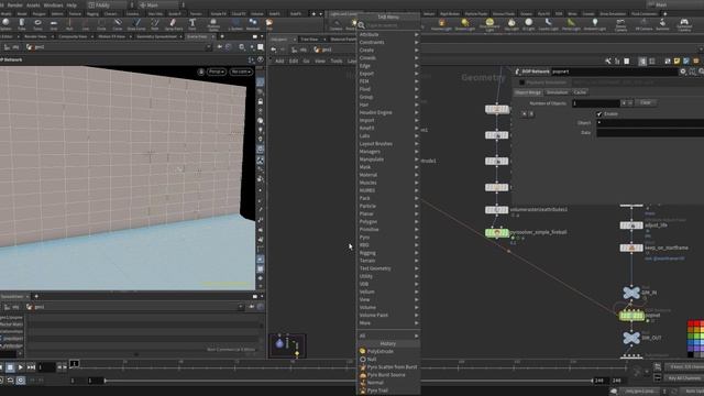 Houdini 19 Pyro Trail Source path node tutorial смотреть онлайн