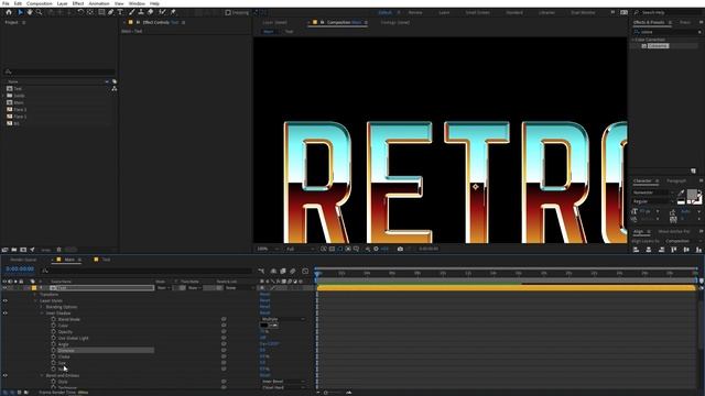 Retro Text Animation in After Effects - After Effects Tutorial | No Plugins Required смотреть онлайн